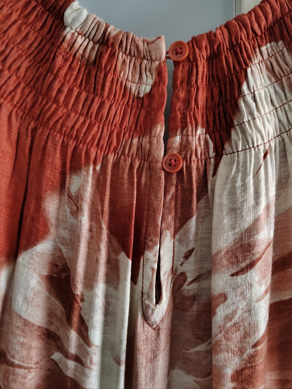 Simply Vera Wang Smocked Crosshatch Crepe Dress XL - Picture 7 of 13